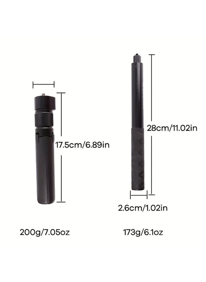 360 Rotating Handheld Gimbal Tripod Selfie Stick Bundle 1 Set For Action Camera Stabilized Shooting - Image 2