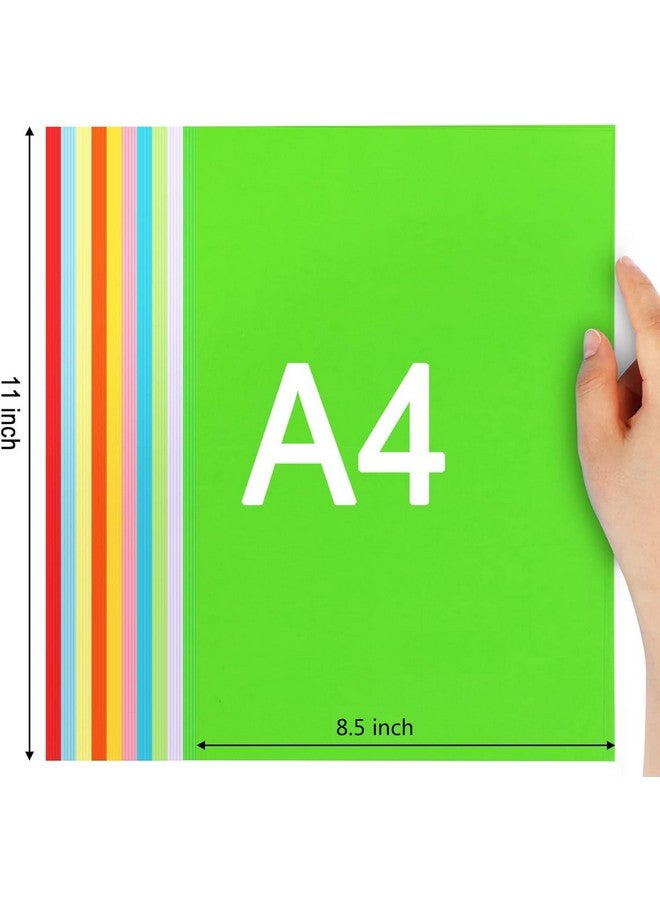 SANNIX 200 Sheets 10 Colors Colored Paper A4 Printer Paper Copy Paper Stationery Paper Multipurpose Colored Printing Paper Origami Paper for DIY Kids Art Craft 8.5" X 11" - Image 2