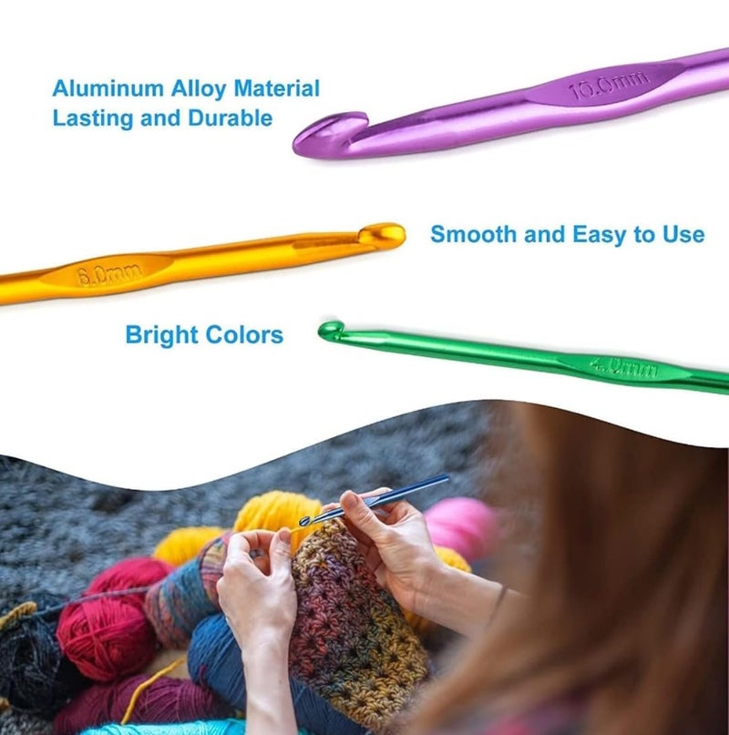 VRB Dec 12pcs Crochet Needles, Knitting Needles, Crochet Kit, Crochet Hook, Knitting Kit, Needle Set, Knitting Needle Set, Crochet Needle, Crochet Set, Crochet Hook Set for Crocheting. (12Pcs Crochet Needle) - Image 5