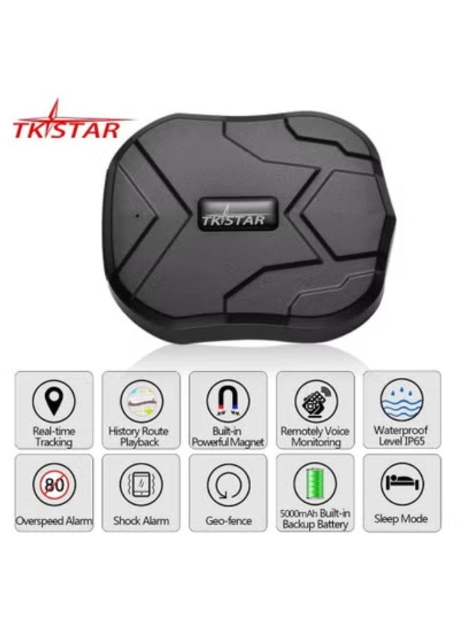 TKSTAR TK905 Vehicle GPS Locator - Long-Lasting 5000mAh Battery, 90-Day Standby, 2G Network Positioning, Waterproof Design, Tool-Free Metal Mounting, Voice Alert & Web/Mobile Access - Image 2