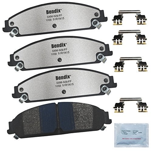 Bendix Fleet Metlok MKD1058FM Semi-Metallic Front Brake Pads for Chrysler 200 2014-2013,300 2018-2005,Dodge Avenger 2014-2013,Caliber 2009-2008,Challenger 2018-2009,Charger 2018-2006,Magnum 2008-2005 - Image 1
