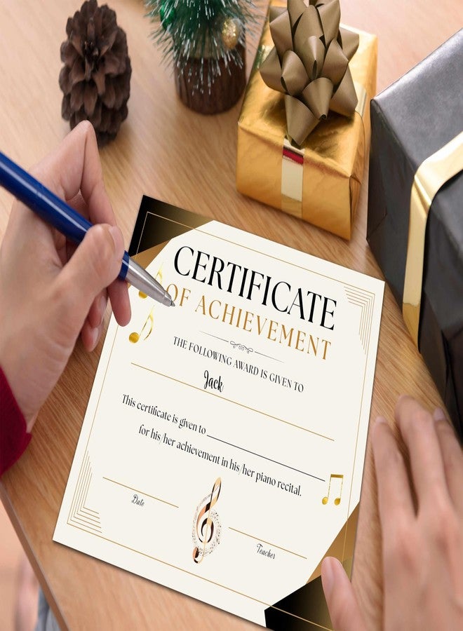 Gihyan Music Achievement Certificate, Certificates of Achievement Award, Music Awards of Completion Gifts for Honor Music Students, Music School Graduation Gifts, 25 Pcs Awards Certificates -07 - Image 3