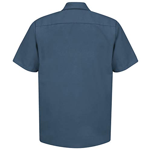 Red Kap Men's Industrial Work Shirt, Short Sleeve, Dark Blue, 2X-Large - Image 5