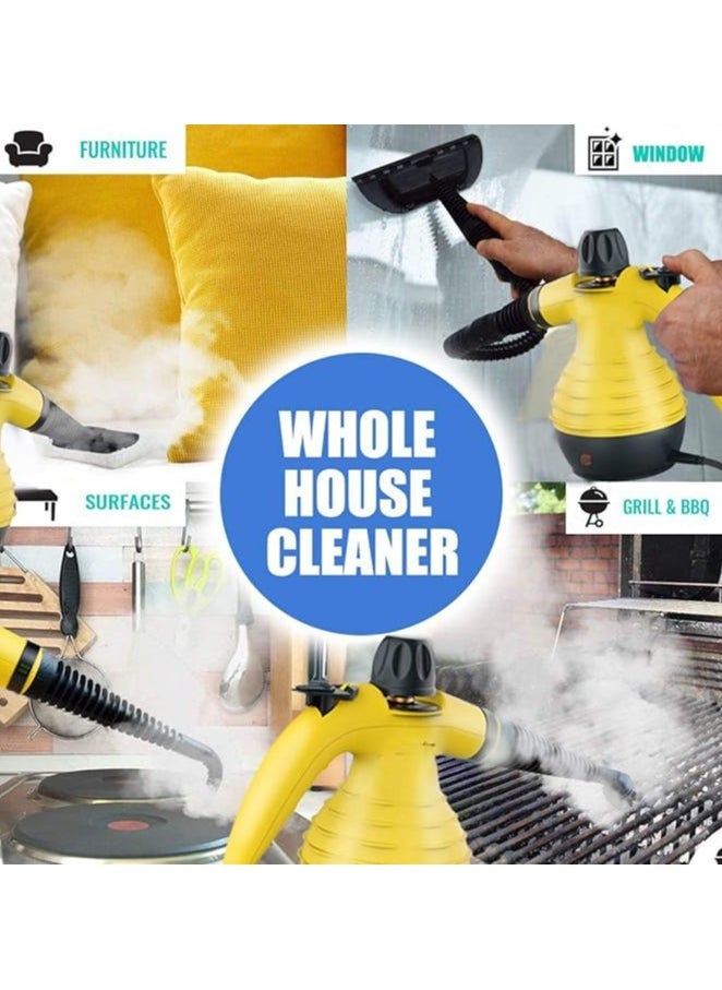 Denx Portable Handheld Steam Cleaner 1200W Multifunctional High Temperature With 9 Pieces Accessories Suitable For Kitchen Sofa Bathroom Window - Image 4