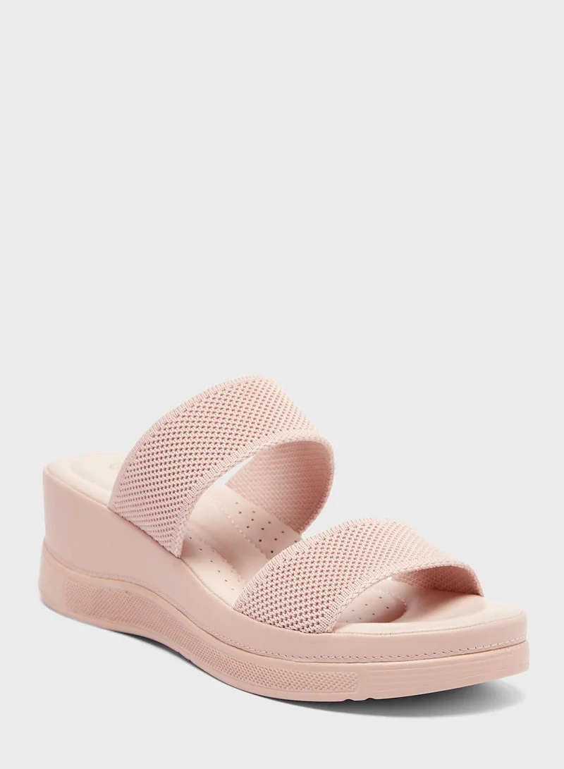 Le Confort Double Strap Wedge Sandal