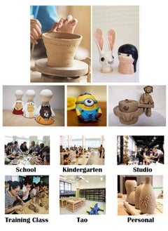ZCM-HAPPY 8 Piece Smoky Clay for Various Pottery Wheels DIY Pottery  - Image 3