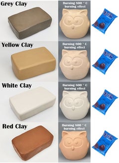 ZCM-HAPPY 8 Piece Smoky Clay for Various Pottery Wheels DIY Pottery  - Image 2