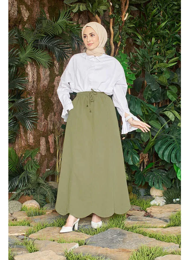 Neways 2273-PIECE Elastic Skirt Khaki