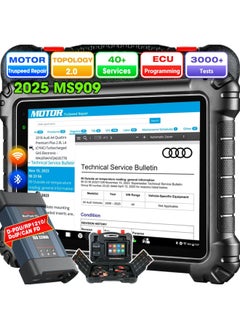 Autel MaxiSys MS909 Smart Diagnostics Tool, 2025 New Motor TruSpeed Same as MS919 MSUltra, TSB, Repair Tips, Topology 2.0, Up of Elite 2 PRO, ECU Programming/Coding, 40+ Service, 3K+ Active Tests
