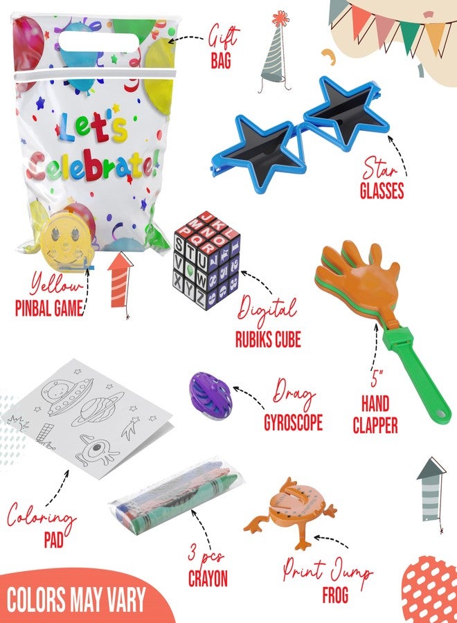 كراون ديسبلاي هدايا حفلات للأطفال من 4 إلى 8 سنوات - 25 كيس هدايا مُعبأ مسبقًا - أكياس هدايا ممتعة للأطفال مع ألعاب صغيرة وألعاب حسية - هدايا حفلات للأطفال من 4 إلى 8 سنوات - Image 2