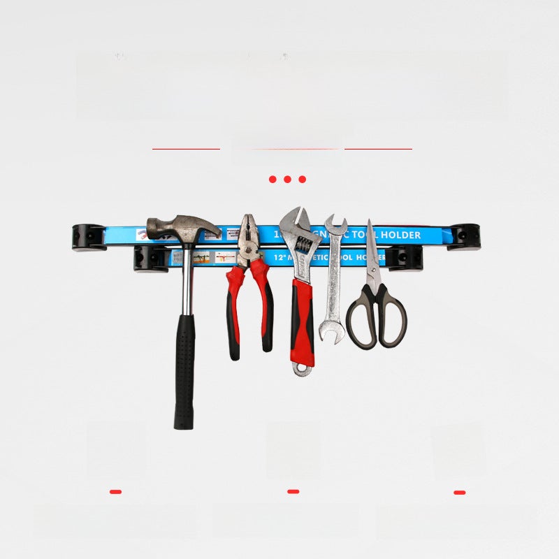 Strong magnetic force tool strip magnetic sticker magnet hardware knife kitchenware iron product storage magnetic rack magnetic tool holder(12-inch magnetic tool holder) - Image 5