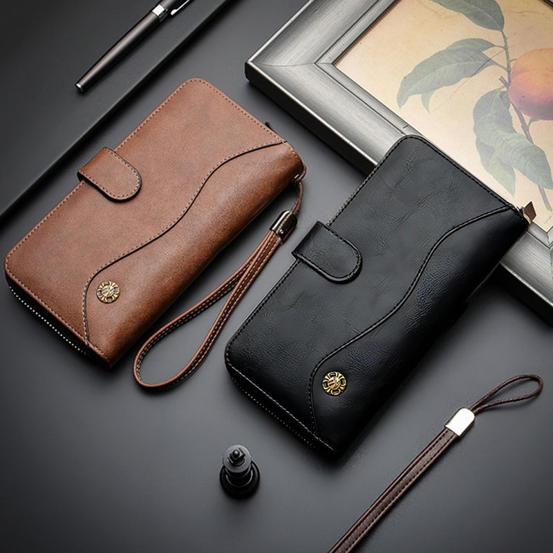 Men Wallet Style Men Wallet Money Bag Phone Bag Cards Bag Fashion Money Bag - Image 2