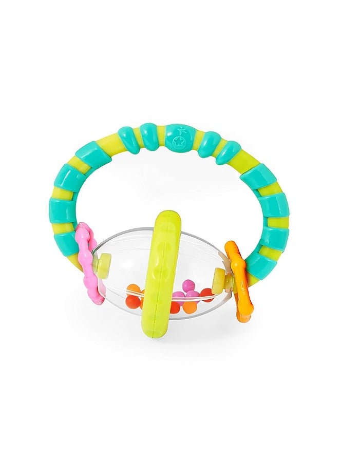 Bright Starts - Bright Starts Grab & Spin Baby Rattle & BPA-Free Teether Toy, Ages 3 Months+ - Image 1