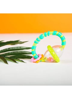 Bright Starts Bright Starts Grab & Spin Baby Rattle & BPA-Free Teether Toy, Ages 3 Months+  - Image 3
