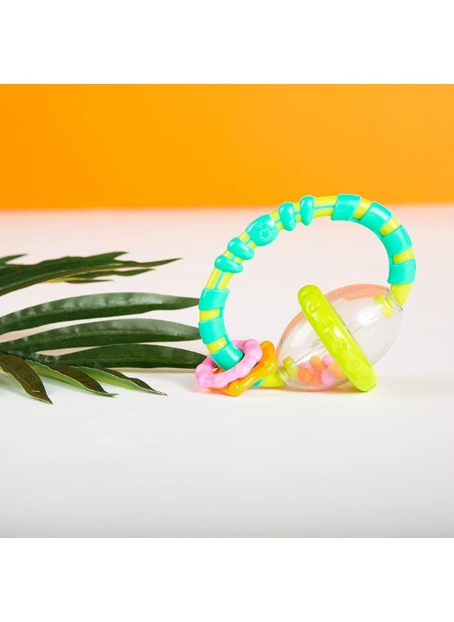 Bright Starts - Bright Starts Grab & Spin Baby Rattle & BPA-Free Teether Toy, Ages 3 Months+ - Image 1