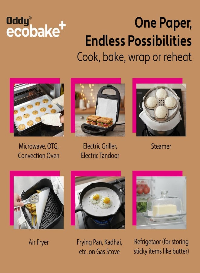 Oddy Uniwraps ورق الطبخ والخبز البني من أودي يوني رابس إيكوبيك 10 بوصة × 5 أمتار (غير مبيض وخالٍ من الكلور) - Image 4