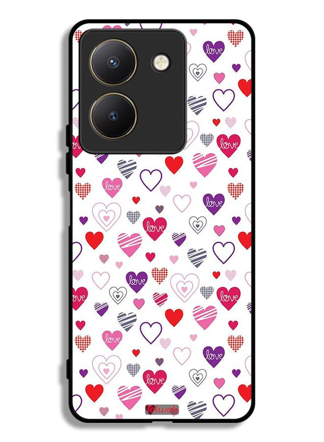 Tolwak vivo Y27s Protective Case Cover Hearts Doodle - Image 1