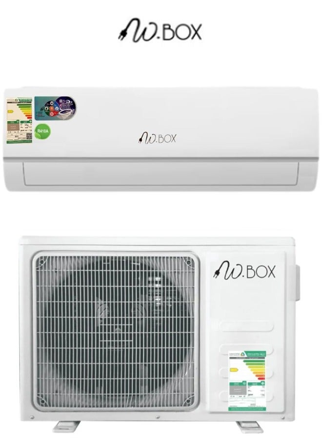W.BOX 2 Ton Split Air Conditioner Wall Mounted Type 21000 BTU - Cold Only, White | WBAC24HL - Image 1