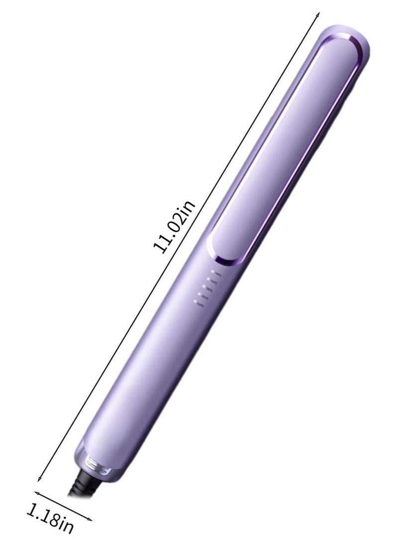 KADRAMA - Hair Straightener or 30mm Curling Iron  2 in 1 , Anion Hair Care, 5-Gear Temperature 140°-230°, Fast Heat-up, Long-lasting Modeling for Hair Styling(Purple) - Image 1