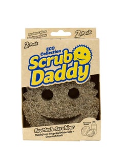 Scrub Daddy Eco Collection Biodegradable EcoMesh Non-Scratch Scrubber Brown 6 x 4.05 x 1.9 cm 1025284  - Image 1