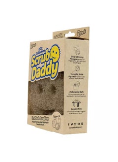 Scrub Daddy Eco Collection Biodegradable EcoMesh Non-Scratch Scrubber Brown 6 x 4.05 x 1.9 cm 1025284  - Image 3