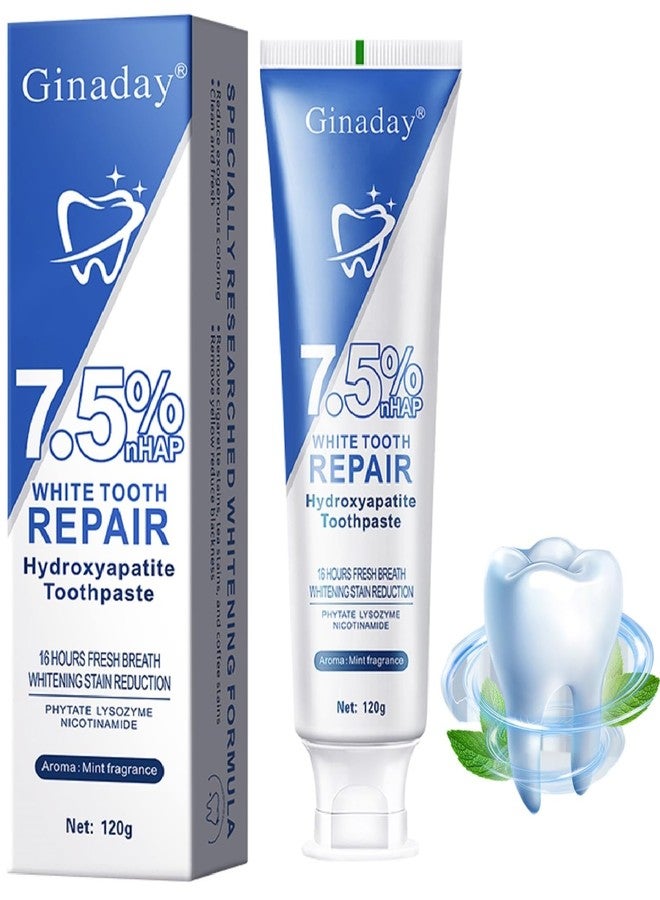 ZTSGU Hydroxyapatite Toothpaste, Deep Cleaning Care Oral Health for Enamel Protection and Tooth Strengthening Fresh Breath. (1Pcs - Image 1