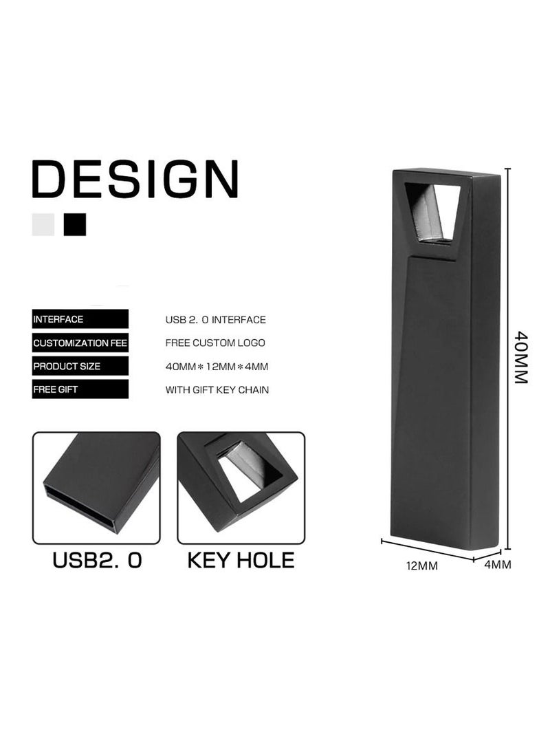 Generic - Real Capacity USB Flash Drives 32GB Black High Speed Memory Stick - Image 1