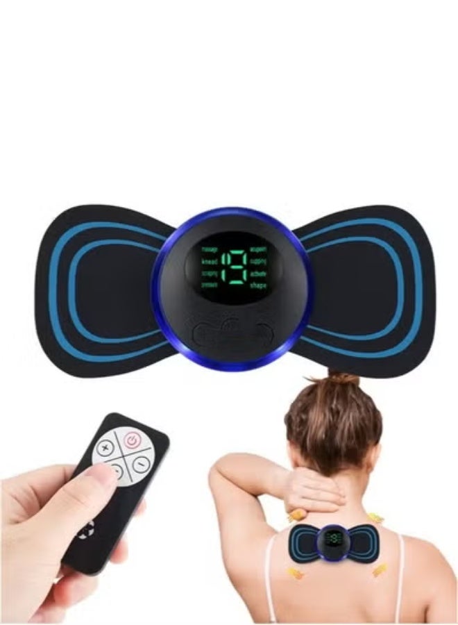 5 Pcs Microcurrent EMS Mini Massage Device - EMS Bioelectric Acupoints Massager Lymphatic Drainage Massage Pad Cordless Portable Mini Electric EMS Neck Massager for Pain Relief - Image 5