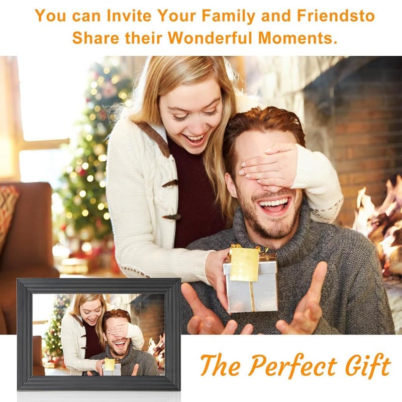 miracle digital Frameo 10.1 Inch Digital Picture Frames Smart WiFi Digital Photo Frame with 1280x800 IPS Touch Screen HD, 32GB Memory, Auto-Rotate, Wall Mountable, Share Moments Instantly via Frameo App from Anywhere - Image 4