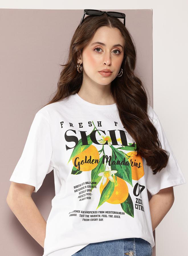 Dillinger Women Oversized Crew Neck T-Shirt - Image 1