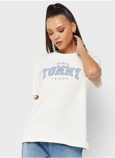 TOMMY JEANS Crew Neck Varsity T-Shirt