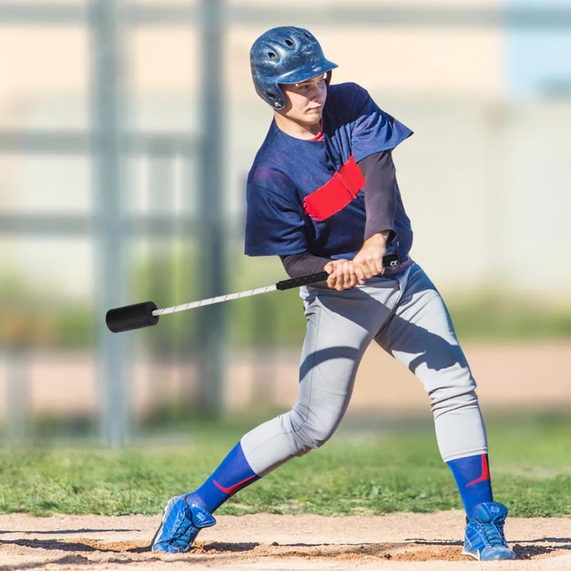 JUJINGYANG Baseball & Softball Swing Trainer Bat - Batting Practice Equipment - Includes Rope Swing Training Bat with 12 Training Balls & Tote Bag, Training Tool, Batting Aid - Image 5