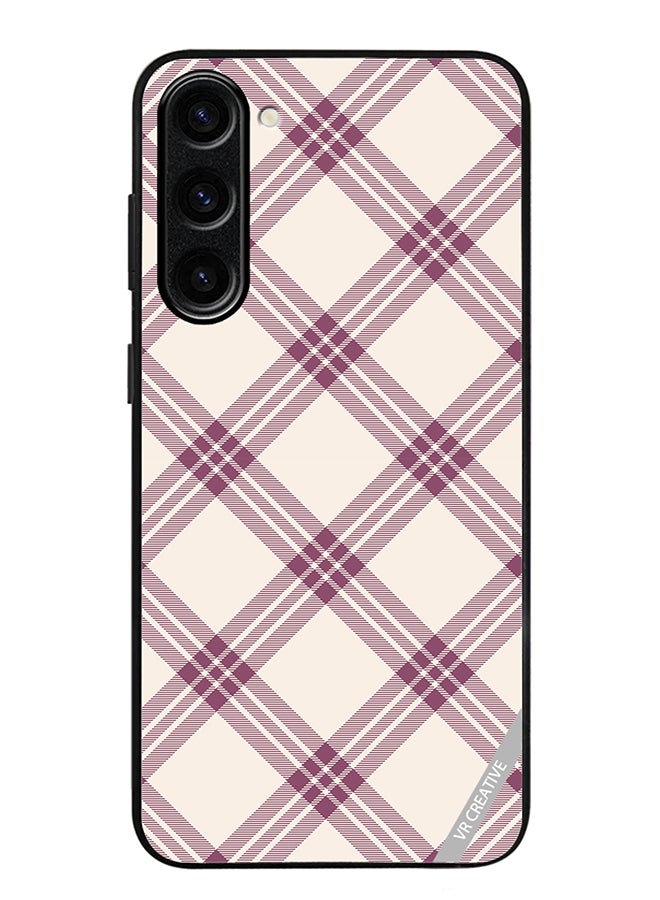 VR CREATIVE Protective Case Cover For Samsung Galaxy S24 Tartan Scotland Seamless Plaid Design Multicolour - Image 1