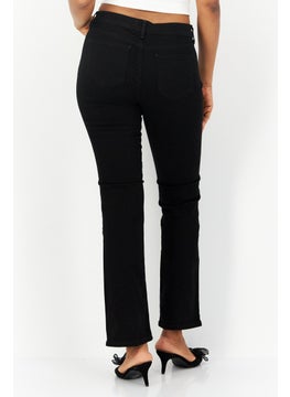 NYDJ Women Bootcut Fit Plain Chino Pant, Black  - Image 4