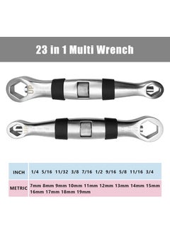 Calyrex Calyrex Universal Wrench 23 In 1 Dual Head Metric Imperial Wrench Set Ratchet Adjustable Wrench 719 Mm Spanner Flexible Multifunctional Hand Tool  - Image 2