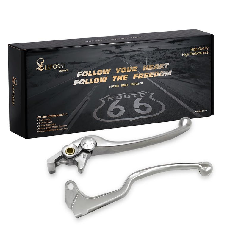 LE LEFOSSI Premium Aluminum Motorcycle Brake Clutch Lever Compatiable with Suzuki GSR 750 2011 2012 GSR 650 20062011 DL650 VStrom 2004 2005 2006 SFV650 Gladius 20092012 Smooth Brake Polished - Image 3