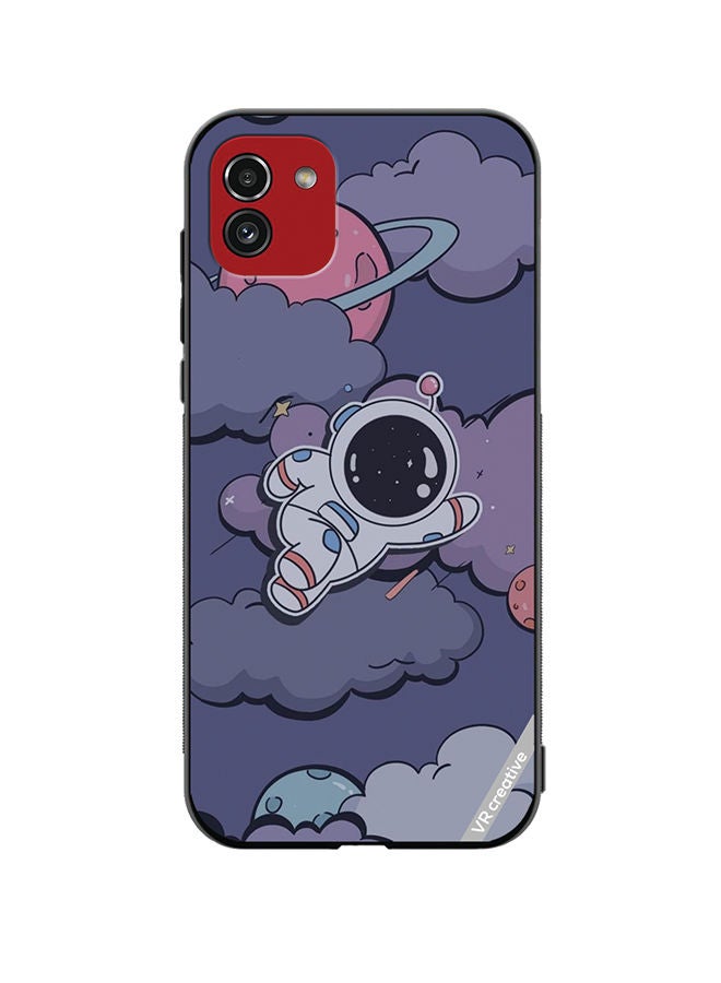 VR CREATIVE Protective Case Cover For Samsung Galaxy A03 Astraunaut Design Multicolour - Image 1