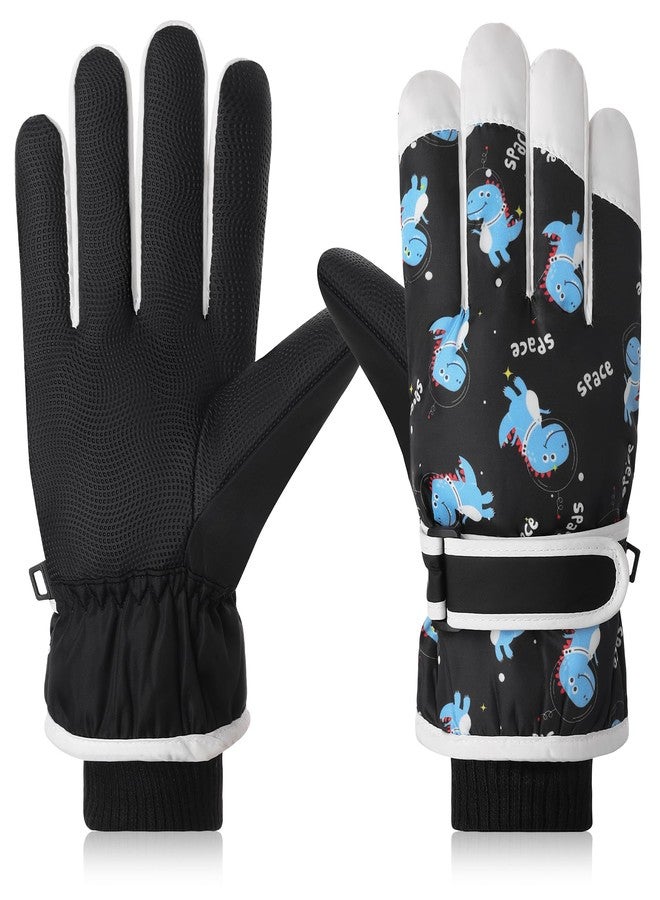 coclothy Winter Ski Gloves for Kids, Warmest Waterproof and Breathable Snow Gloves for Cold Weather, Touchscreen Snowboard Glove for Boys & Girls - Image 1