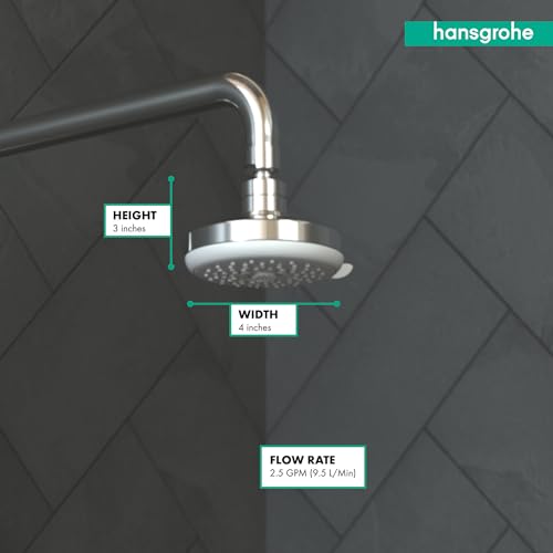 hansgrohe 100 Showerhead E 3-Jet, 2.5 GPM - Image 5