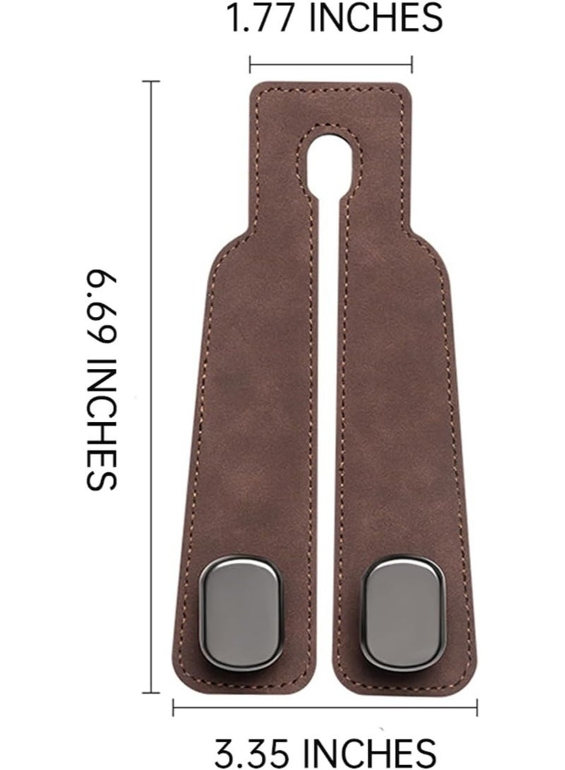 Car Seat Headrest Hook 2 Pcs Upgrade Car Seat Back Double Hooks,Car Purse Hook Car Hooks for Purses,Bags and Mobile Phone,Car Organization Accessories - Image 5