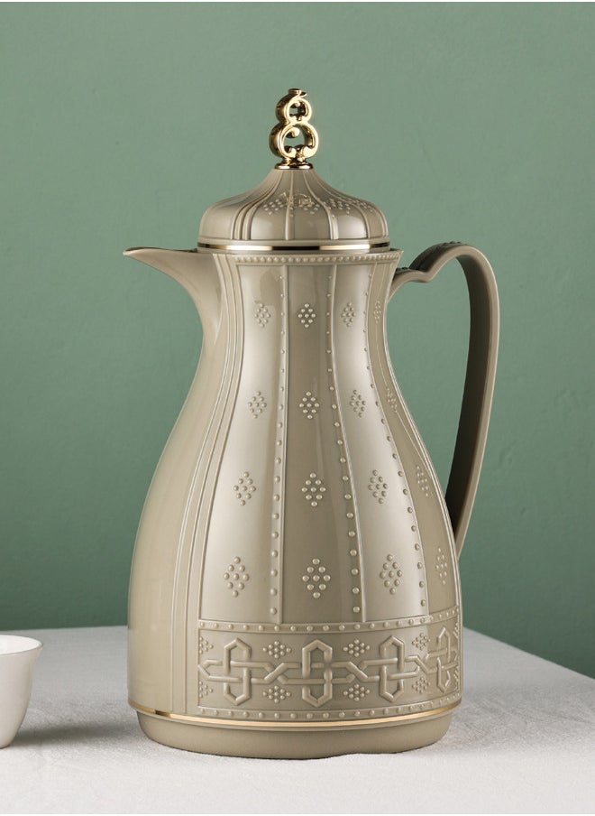 Tea/Coffee Flask 1L Light Grey/Gold - pzsku/ZF4ED5B3ECDE159BB20F5Z/45/_/1727780738/c88c89ee-80db-4757-9df8-6bb7a63bb65e