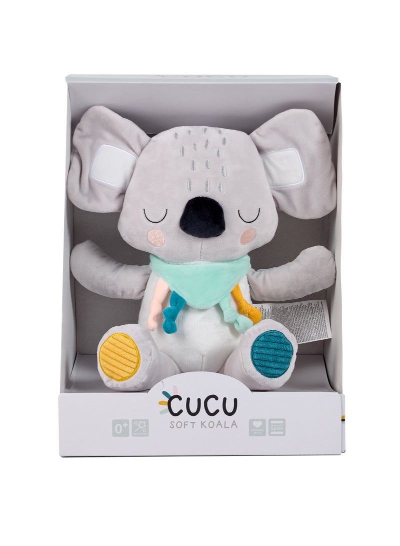 EUREKA KIDS Eurekakids Cucu Soft Plush Toy Doll | Soft Cuddly Toys | Bib can be Embroidered with Baby's Name | Koala | For 0M+ - Image 3