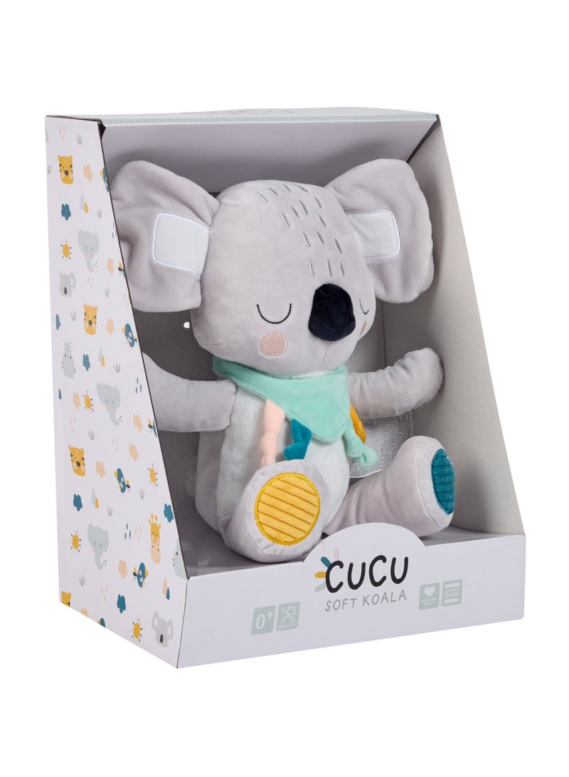 EUREKA KIDS Eurekakids Cucu Soft Plush Toy Doll | Soft Cuddly Toys | Bib can be Embroidered with Baby's Name | Koala | For 0M+ - Image 2