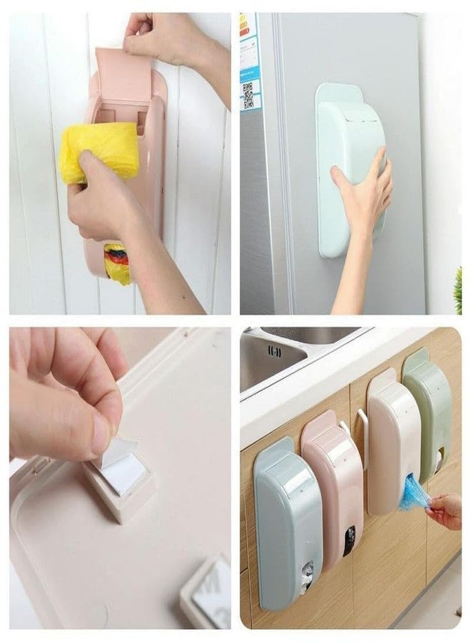 AVIARA™ All Hanging Extraction Garbage Bags Storage Box Kitchen Organizer Plastic Wall Mounted Rubbish Bag Container (MultiColor)(Pack Of 1) - Image 4