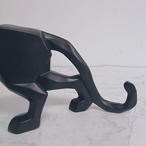 ASNOMY Nordic Modern Polyresin Cheetah Figurine Home Decor, Originality Home Decoration Furnishing Animal Ornament Resin, Resin Statues Home Decor Ornament Figures, Black - Image 5