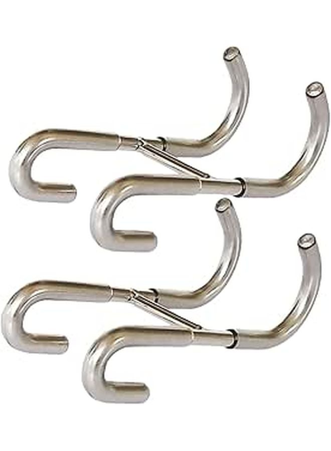 2Pcs Heavy Duty Stainless Steel Towel Hooks for Bathroom Door Shower Storage - Image 1