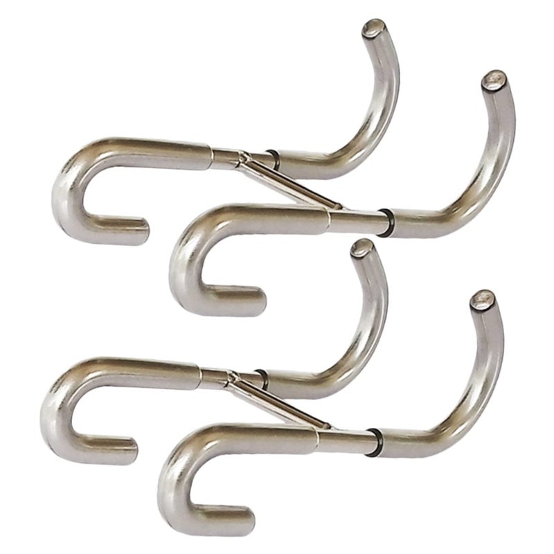 2Pcs Heavy Duty Stainless Steel Towel Hooks for Bathroom Door Shower Storage - Image 2