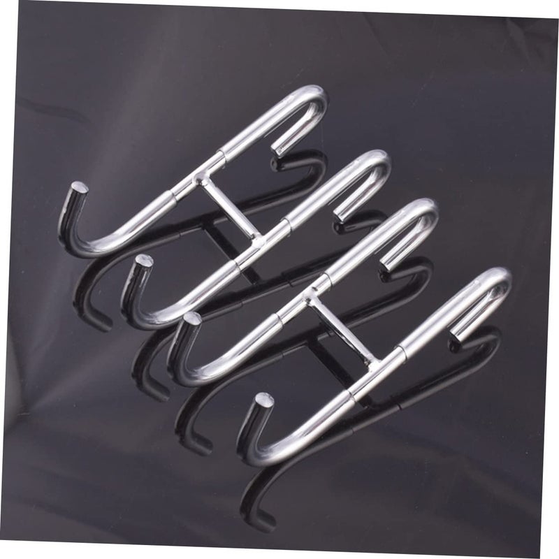 2Pcs Heavy Duty Stainless Steel Towel Hooks for Bathroom Door Shower Storage - Image 5