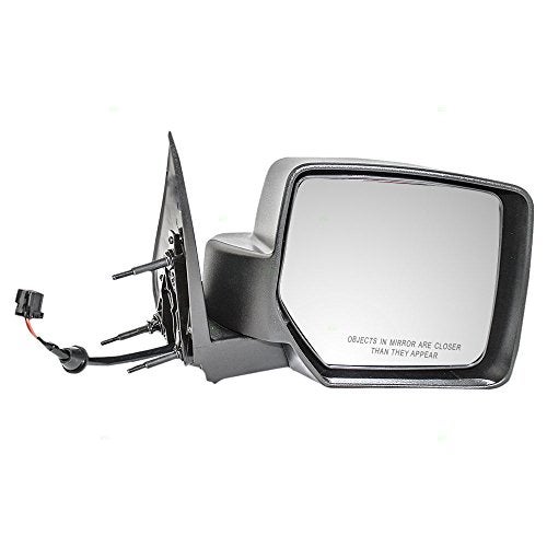 Brock Replacement Passenger Power Side View Mirror Textured Black Compatible with 2008-2012 Liberty 57010076AF - Image 1