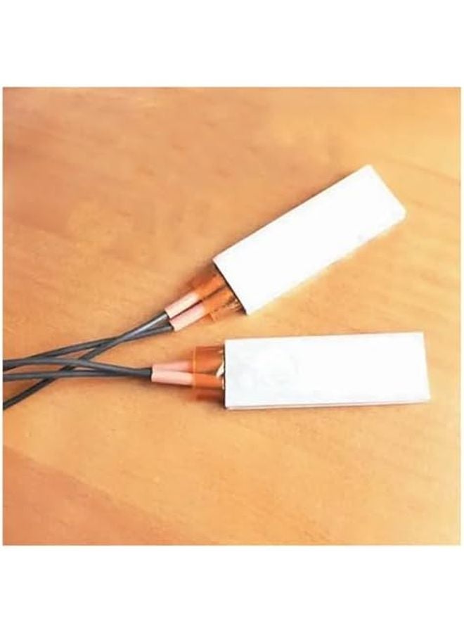 2PCS Ceramic Aluminum PTC Heater Thermostat 60x21x5mm 80C 12V Insulated - Image 1